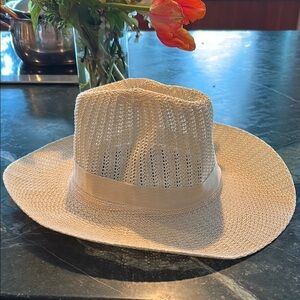 Men's Cream Fedora Hat